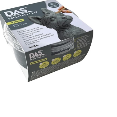 Massa P/ Modelar 230gr Sculpting Clay Cinza Medium F384306 Das